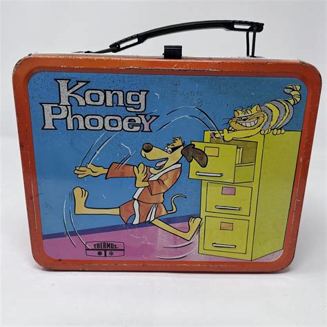 hong kong phooey metal lunch box|VINTAGE 1975 Hong Kong Phooey Metal Lunchbox Lunch Box .